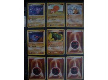 18 Pokemon Cards - Gligar, Trapinch, Meditite Geodude, Marowak 1999, Energy Cards And More