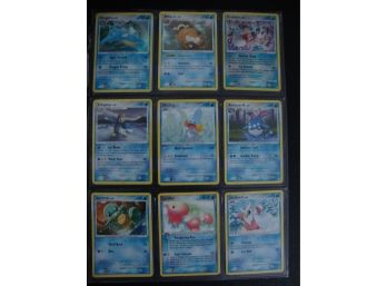 18 Pokemon Cards - Kingdra, Starmie, Barboach And More