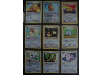 18 Pokemon Cards - Lillipup, Bidoof, Persian 1999, Eevee 1999-2000 And More