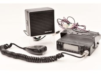 Kenwood TM-231A Transmitter Radio, Kenwood Microphone And Radio Shack Speaker