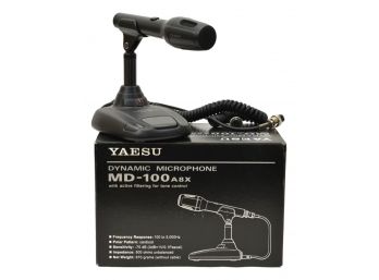 YAESU Dynamic Microphone (Model MD-100 A8X) In Original Box
