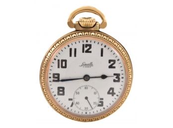 Lonville 9 Jewel Gold Plated Pocket Watch