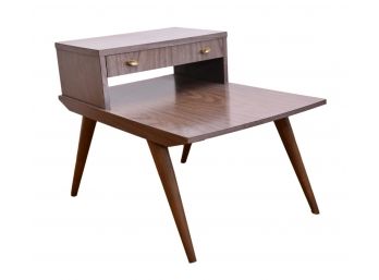 Imperial Grand Rapids The Crowning Touch Mid-Century Modern Laminate Two Tier End Table
