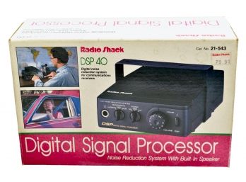 Radio Shack Digital Signal Processor Noise Reduction System With Built In Speaker