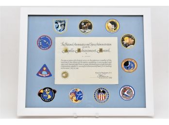 Apollo Achievement Award For Apollo Eleven And Apollo Seven And Seventeen Mission Stickers