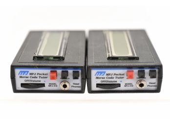 Pair Of MFJ Pocket Size Morse Code Tutors (Model MFJ-418)