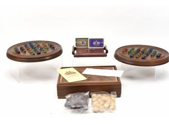 Collection Of Games - Carl Forslund Bishop Marble Game, Noble Games Playing Cards And The Captain's Mistress