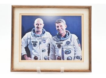 Astronauts Thomas P. Stafford And Walter M. Schirra Of Gemini VI Signed Framed Photograph