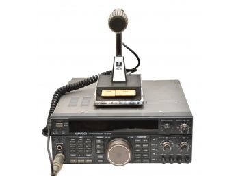 Kenwood HF Transceiver Ham TS-450S And Kenwood Microphone MC-50