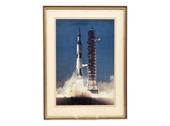 Apollo X Launching Signed By Tom Stafford And Eugene Cernan Framed Photograph