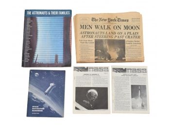 New York Times Newspaper 'Men Walk On The Moon' Dated July 21, 1969 And More