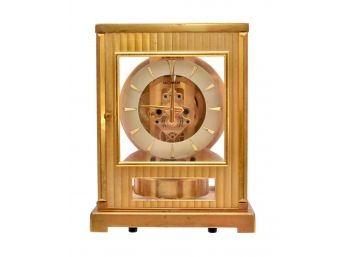 1960s Jaeger-LeCoultre Gilt Brass Atmos Clock