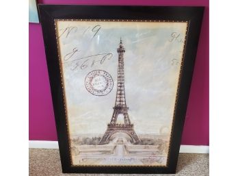 Large And Stunning Framed Print Of The Eiffel Tower In Paris, France