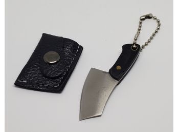 Real Sharp Knife Keychain In Sheath
