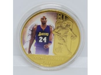 Black Mamba Kobe Bryant Uncirculated Commerative Coin In Gold Tone