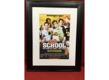 Framed Old School Movie Poster