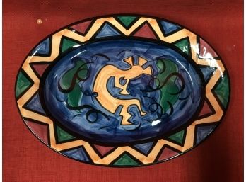 Fired Clay Plater Signed By Artist