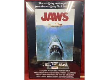 Classic JAWS Movie Poster Framed