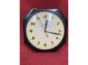 Vintage Warren Telechron Co. School Clock