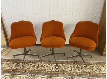 Mid Century Modern Tube Swager Chairs