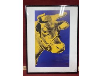Andy Warhol Cow Print Framed