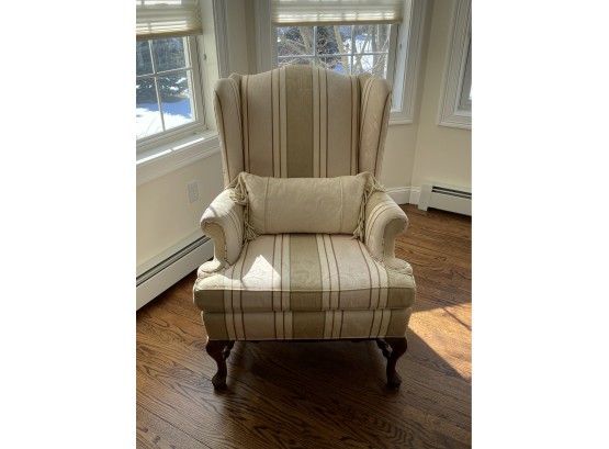Ethan Allen Wing Chair With Queen Anne Legs    - Master Bedroom -