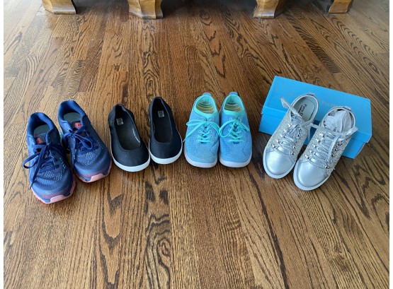 Group Of 4 Pairs Of Women's Sneakers          Downstairs  PP