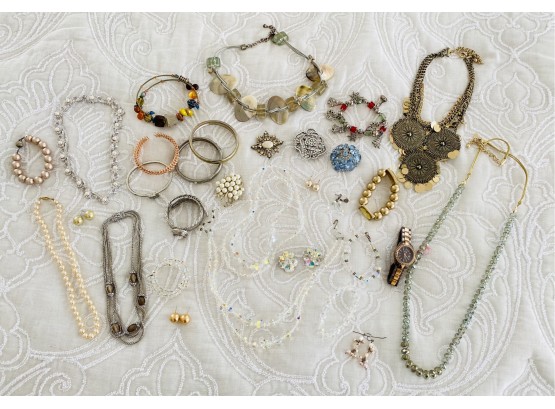 Large Group Of Women's Costume Jewelry                   Downstairs RR