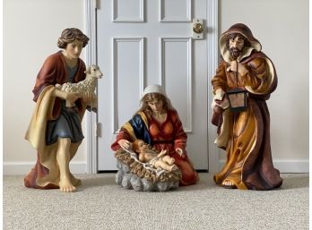 Large 3 Piece Nativity Set