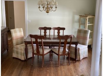 Ethan Allen British Classics Collection Dinning Table & 6 Chairs