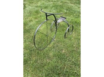 Wrought Iron Tricycle Planter