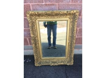 Antique Gold Gilt And  Gesso Mirror, Great Large Piece