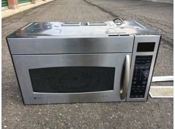 GE Microwave Oven In Stainless Steel, Excellent Working Condition