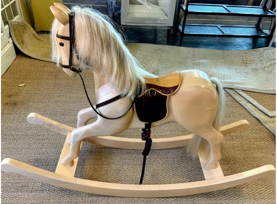 Classic Hand Crafted  Maple Wohnstuecke Rocking Horse $$$$$