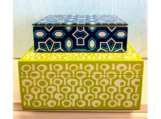 Pair Of Colorful Boxes