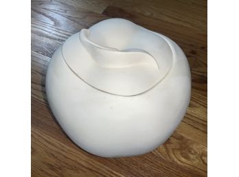 Unglazed Ceramic Apple Cookie Jar - Ready For Your Art!