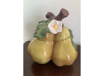 Vintage Triple Pear Cookie Jar
