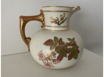 Royal Worcester Antique Hand Painted Creamer Pitcher C. 1889