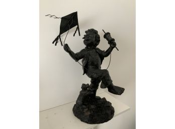 Boy With Kite Figurine