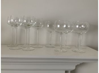 Set Of 10 Crystal Stemware Glasses 2 Sizes