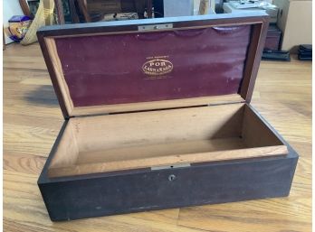 Awesome Large Wood Cigar Box