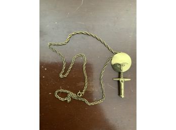 Figural Padang Woman Pendant Necklace
