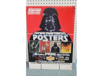 1980 Star Wars Empire Strikes Back Cardboard Store Display