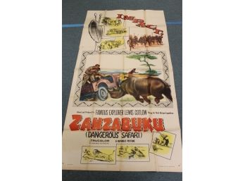 Giant 1956 Zanzabuku 3 Sheet  41x81 Movie Poster