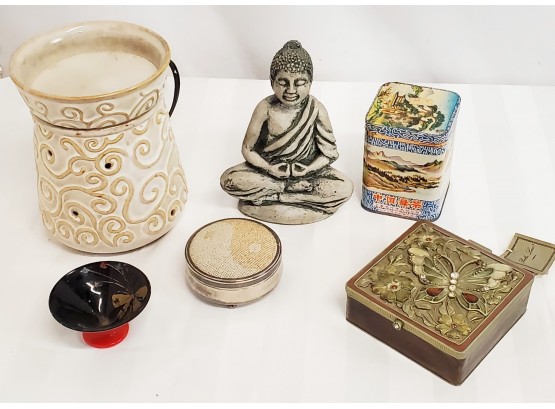 Zen Assortment - Stone Buddha, Electric Tart Warmer & More