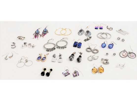 Ladies Costume Jewelry - Pierced Earrings, Rhinestones, Hoops, Studs And More