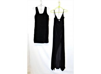 Two Women's Black Evening Dresses
