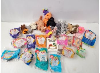 Vintage TY Beanie & Teenie Beanie Babies, Restaurant Premium Toys And More - Some New Sealed!!