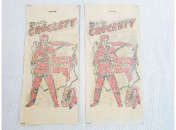 Two Sets Of Four RARE Vintage 1950s Davy Crocket Western TV & Movie Icon Never Used Tattoos!!!