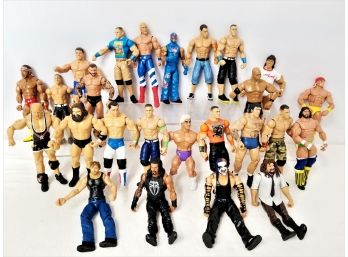 Twenty Five Wrestling Action Figures   John Cena, Hulk Hogan & Many More!